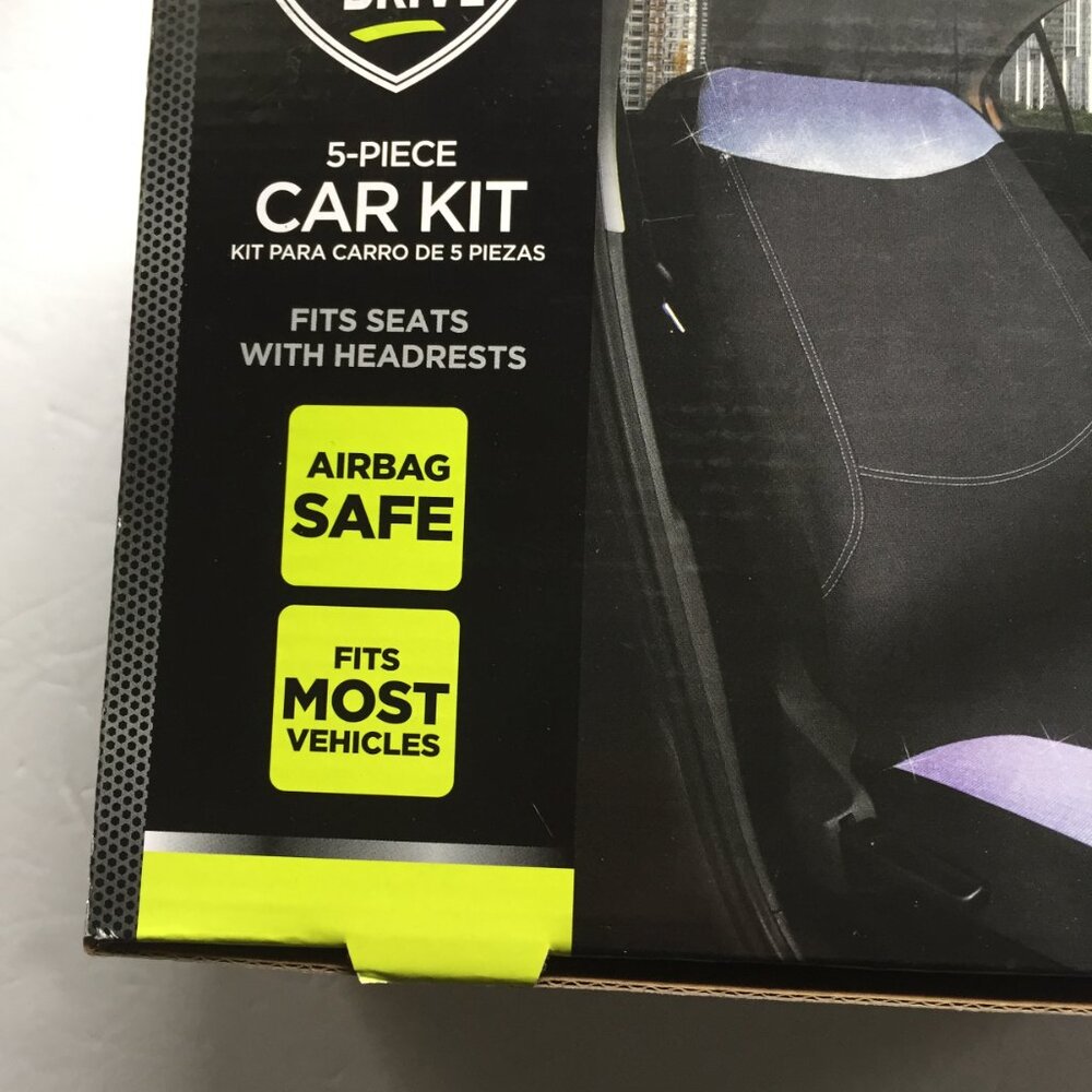 NEW Auto Drive 5 Piece Car Seat Cover Kit - Picture 4 of 15